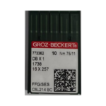 Gb-dbx1-75/ 11 pano de aguja grozz beckert para recta cabo fino  de 75/11